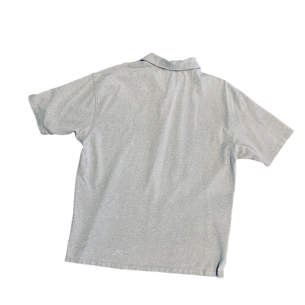 VTG Polo Ralph Lauren 1/4 Zip Unique 90s Shirt Men Large Gray Cotton USA SS READ - Picture 8 of 11